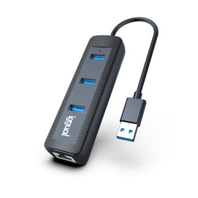 ADAPTADOR USB 3.1 | IIGUAL | DISPOSITIVOS | USB A - RJ45 | NEGRO | 0.15M