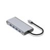 ADAPTADOR USB | ZEROMAX | 11 EN 1 | USB C - HDMI - VGA | PLATA | 10CM