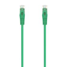 AISENS Cable de Red Latiguillo RJ45 LSZH Cat.6A 500 Mhz UTP AWG24, Verde, 0.5M