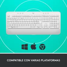 Logitech Signature K650 teclado Bluetooth QWERTY Español Blanco