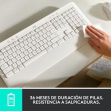 Logitech Signature K650 teclado Bluetooth QWERTY Español Blanco