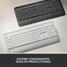 Logitech Signature K650 teclado Bluetooth QWERTY Español Blanco