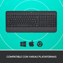 Logitech Signature K650 teclado Bluetooth QWERTY Español Grafito