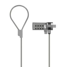 AISENS Cable de Seguridad con Cerradura de Combinacion para Ordenador, Monitor, Portatil 1.5M