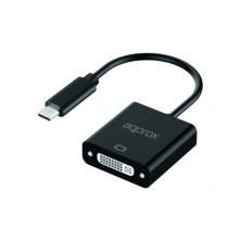 Adaptador USB Tipo-C a DVI Approx