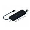 Adaptador 8 en 1 Approx APPC53  | USB Tipo-C | RJ-45 | HDMI | Negro | 18 cm