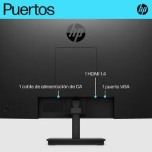 HP P24v G5 60,5 cm (23.8") 1920 x 1080 Pixeles Full HD Negro