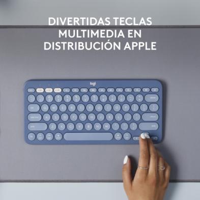 Teclado Logitech K380 for Mac | Bluetooth | QWERTY | Español | Azul