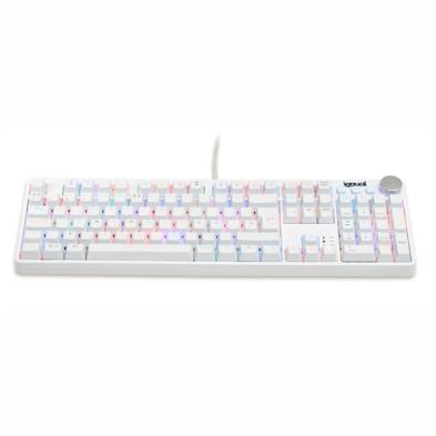 Teclado Gaming Mecánico iggual ARL RGB | USB | QWERTY | Blanco