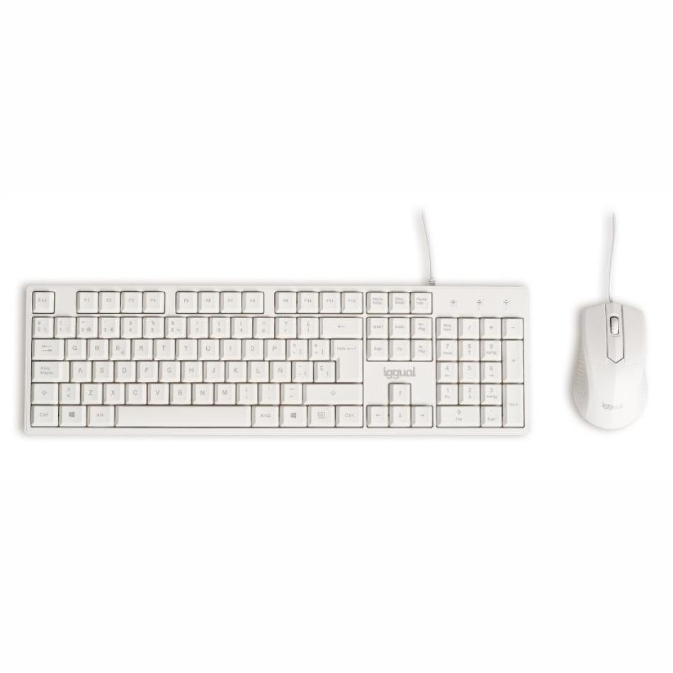 iggual Kit teclado y ratón CMK-BUSINESS blanco