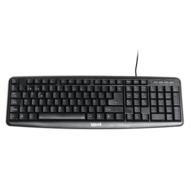 Teclado Estándar iggual CK-BASIC-105T | USB | QWERTY | Negro