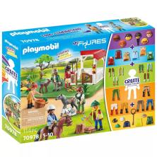 Figuras Playmobil My Figures: Rancho Caballos 70978