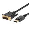 Cable Ewent EC1440 | DisplayPort 1.2 - DVI-D 24+1 | Negro | 1 M