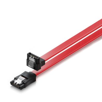 Cable SATA 90º Ewent | SATA III | Rojo | 0,7 M