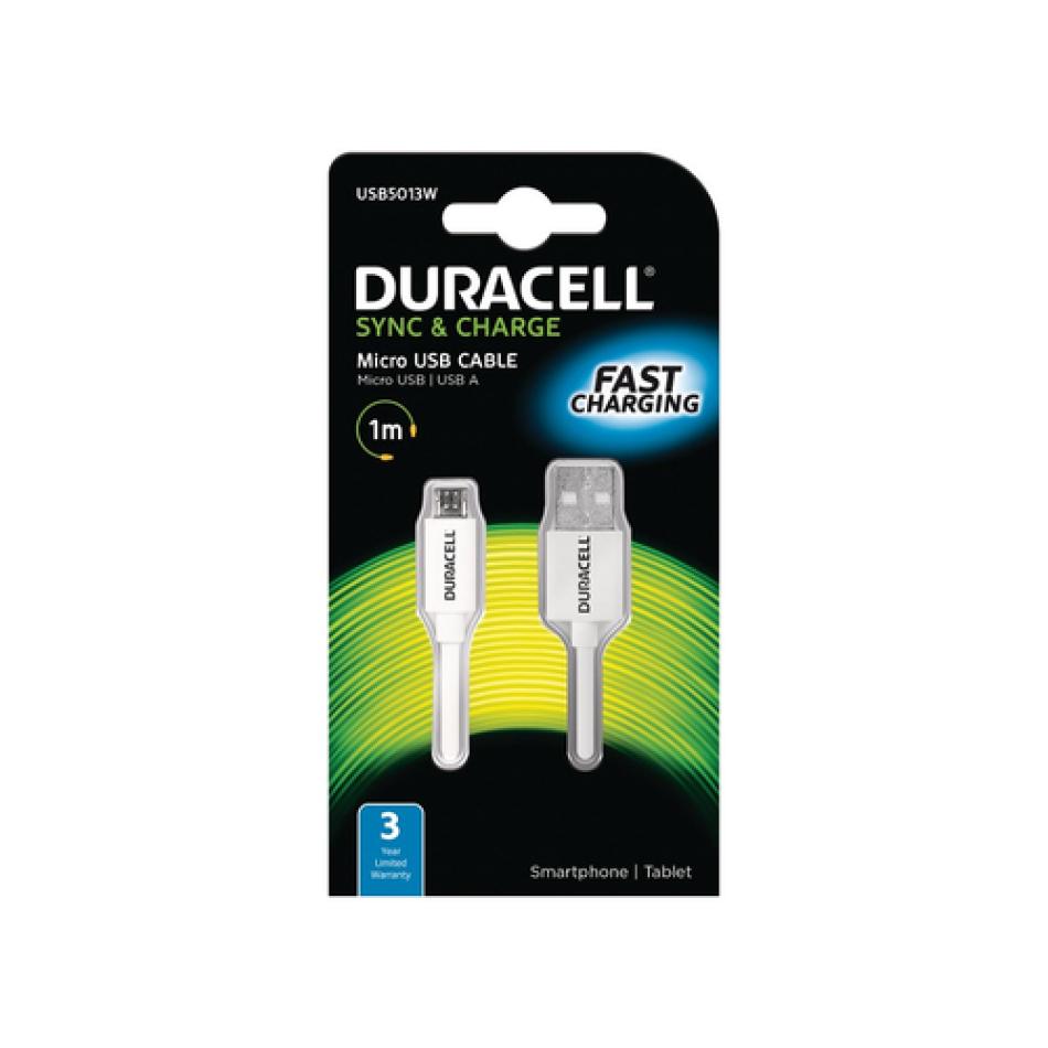 Duracell USB5013W cargador de dispositivo móvil Blanco