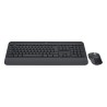 Logitech Signature MK650 Combo For Business| RF Wireless + Bluetooth| QWERTY| Español| Grafito