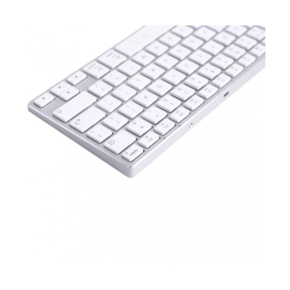 Teclado Subblim Advance Compact SUB KB 3ADC200 Bluetooth QWERTY Plata