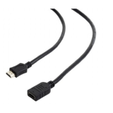 CABLE HDMI GEMBIRD EXTENSION MACHO HEMBRA V2.0 ALTA VELOCIDAD CON ETHERNET 0,5M