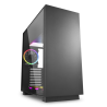 Caja PC Sharkoon Pure Steel RGB | USB 3.0 | ATX | 4 Ventiladores | Negro