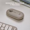 Ratón Logitech Pebble M350 | Ambidextro | RF Wireless + Bluetooth | Óptico | 1000 DPI | Arena