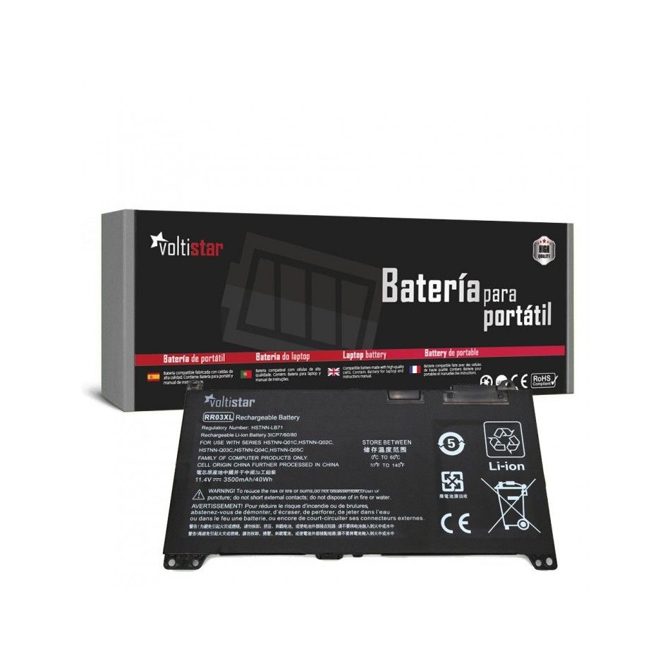 BATERÍA PARA PORTÁTIL HP PROBOOK  | RR03XL | RRO3 | RRO3XL | RR03048XL-PR