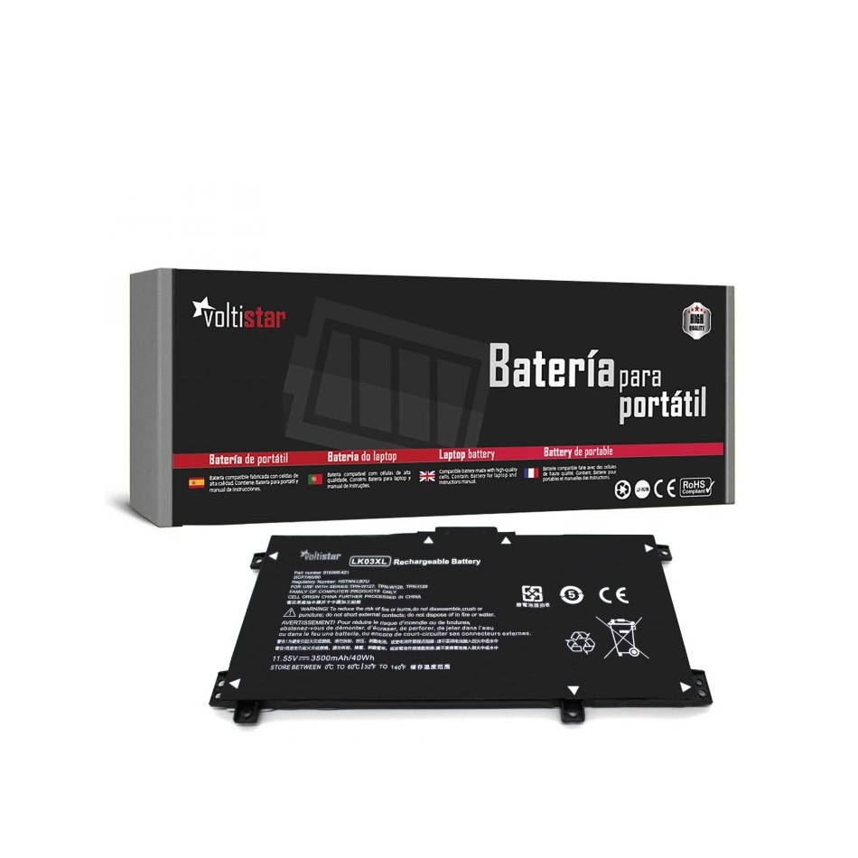 BATERÍA PARA PORTÁTIL HP | LK03XL | LKO3XL | LK03048XL | 916368-421 | 916368-541