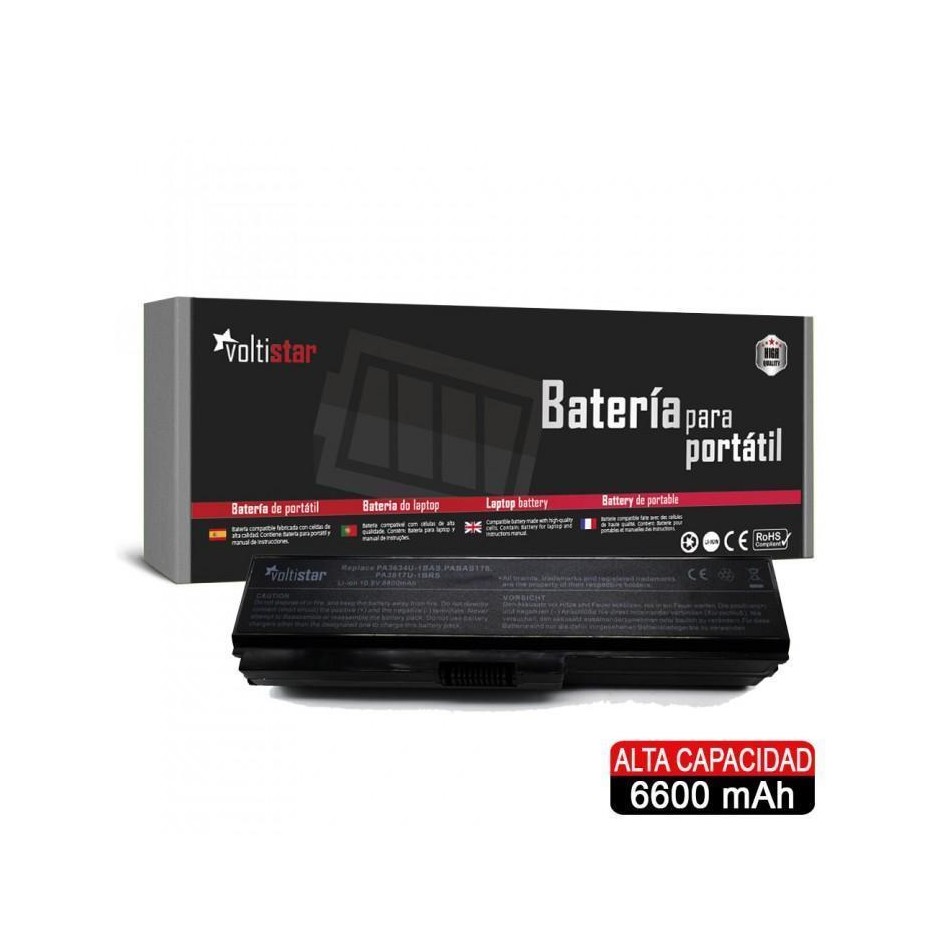 BATERÍA PARA PORTÁTIL TOSHIBA | SATELLITE | L310 | L510 | L710 | PA3634U-1BAS