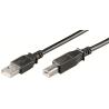 Cable USB 2.0 Ewent EC1005 | USB A - USB B | Negro | 3 M