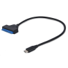ADAPTADOR USB 3.0 | DISPOSITIVOS | USB C - SATA 2.5'' | NEGRO | 0.2M