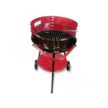 BARBACOA JOCCA PORTATIL DE EXTERIOR BANDEJA INFERIOR PARA UTENSILIOS ALTURA 77.5CM GRAN ESTABILIDAD ROJO 5013