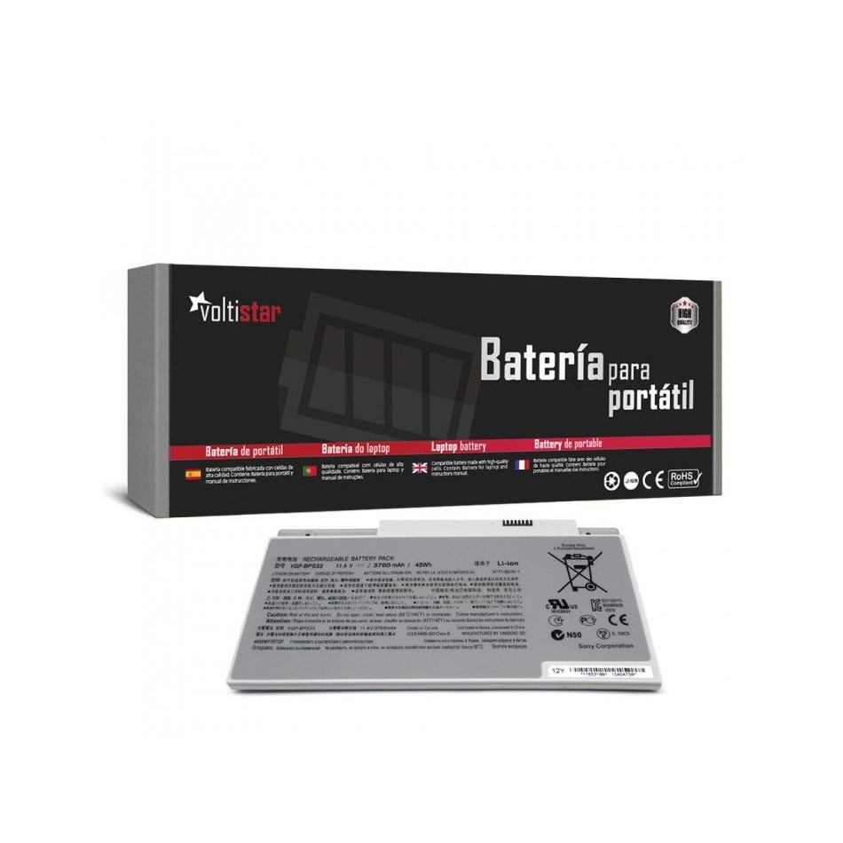 BATERÍA PARA PORTÁTIL SONY | VAIO | SVT-14 | SVT-15 | T14 | VGP-BPS33