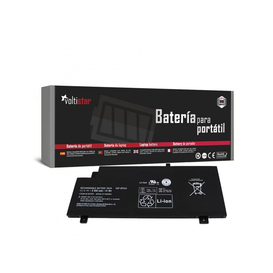 BATERÍA PARA PORTÁTIL SONY | VAIO | FIT 15 | SVF15A1ACXB | SVF15A1BCXS | VGP-BPS34 | VGP-BPL34