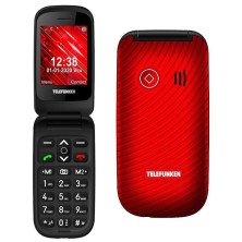 Telefunken S440 teléfono móvil para personas mayores rojo TF-GSM-440-CAR-RD