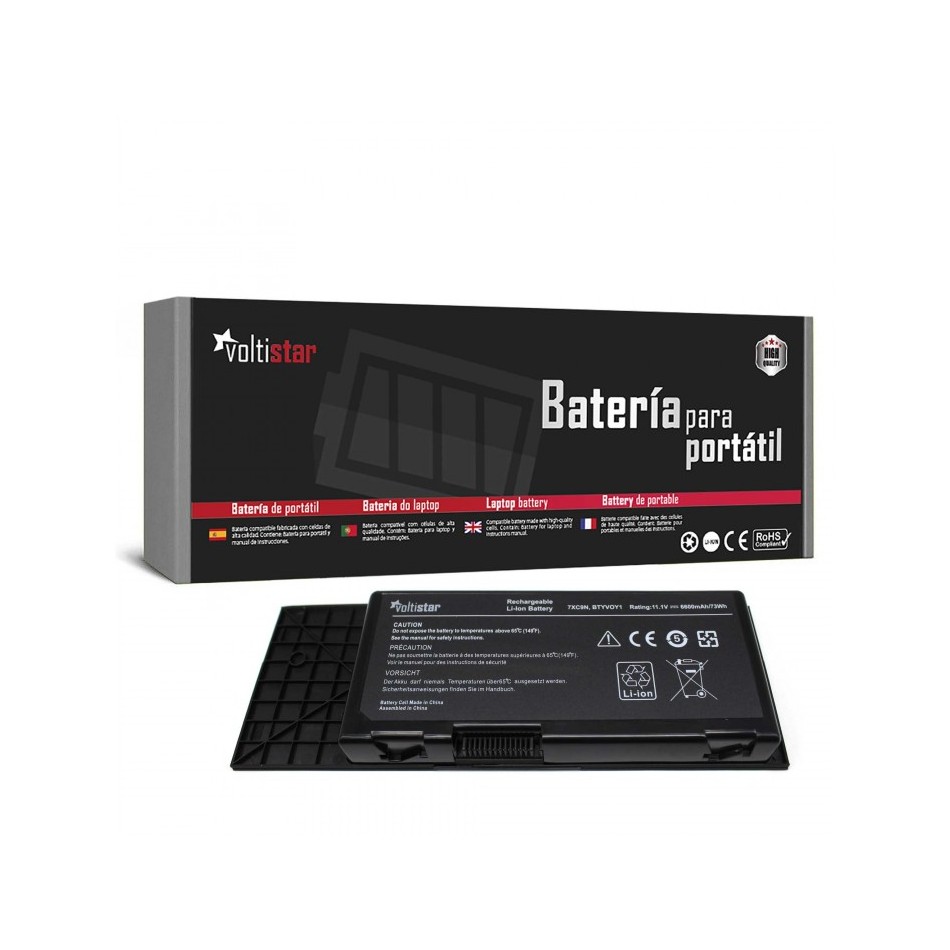 BATERÍA PARA PORTÁTIL DELL | ALIENWARE | M17X R3 | M17X R4 | 318-0397 | BTYVOY | 17XC9N | C0C5M | 5WP5W