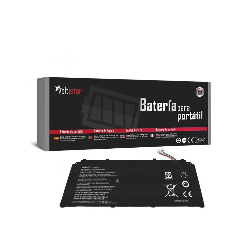 BATERÍA PARA PORTÁTIL ACER | ASPIRE | S13 | S5-371 | S5-371-52JR | S5-371-56VE | AP15O5L