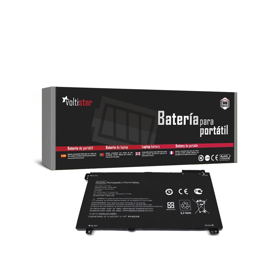 BATERÍA PARA PORTÁTIL HP | PROBOOK | X360 11 G3 | RU03XL | RU03048XL | L12717-541 | L12791-855