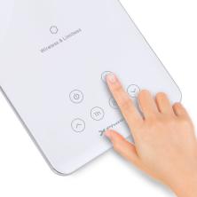 Lampara flexo phoenix con carga inalambrica movil - niveles de iluminacion - temporizador - puerto usb - control tactil blanca  