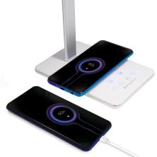 Lampara flexo phoenix con carga inalambrica movil - niveles de iluminacion - temporizador - puerto usb - control tactil blanca  