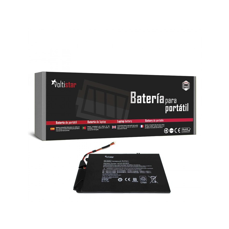 BATERÍA PARA PORTÁTIL HP | ENVY | 4-1000 | EL04 | ELO4XL | TPN-C102 | HSTNN-IB3R | 681879-1C1 | 681949-001