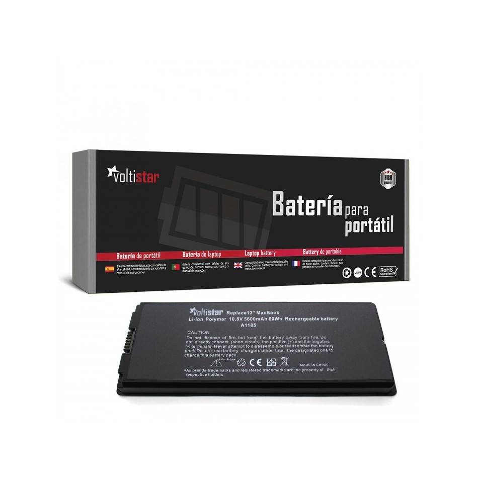 BATERÍA PARA PORTÁTIL APPLE | MACBOOK | A1185 | A1181 13" | MA566G/A | MA566J/A