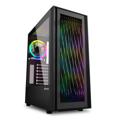 Caja PC Sharkoon RGB Wave | Torre | USB 3.0 | ATX | Negro