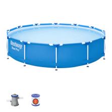 Bestway Steel Pro 56681 piscina sobre suelo Piscina con anillo hinchable Círculo 6473 L Azul