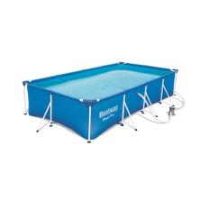 Bestway Steel Pro 56424 piscina sobre suelo Piscina con anillo hinchable Rectangular 5700 L Azul