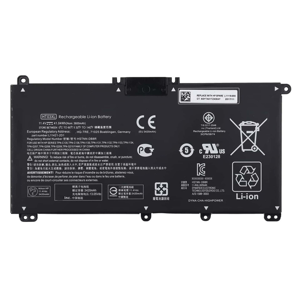 BATERÍA PARA PORTÁTIL HP | 240 G7 | 245 G7 | 250 G7 | 255 G7 | 15-CS | 17-BY | HT03XL