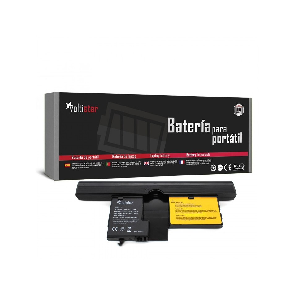 BATERÍA PARA PORTÁTIL LENOVO | THINKPAD | X60 | 1706 | 1709 | 2509 | 2510 | X61 | 7679 | X60S | X61S SERIES