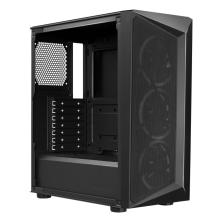 Caja ordenador gaming atx coolermaster cmp 510 negra cristal templado -  3 x 120mm argb
