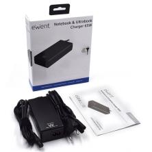 Ewent EW3896 adaptador e inversor de corriente Interior 65 W Negro