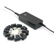 Conceptronic CNB65 adaptador e inversor de corriente Interior 65 W Negro