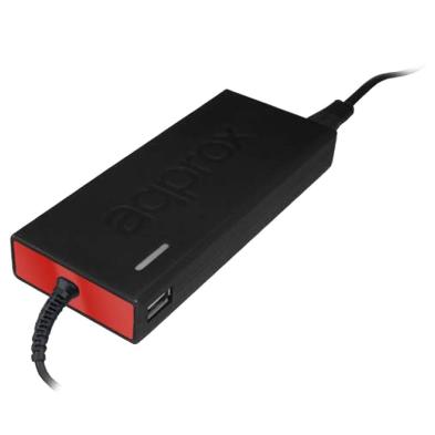 CARGADOR APPROX | 90W | 13 CLAVIJAS INTERCAMBIABLES | NEGRO