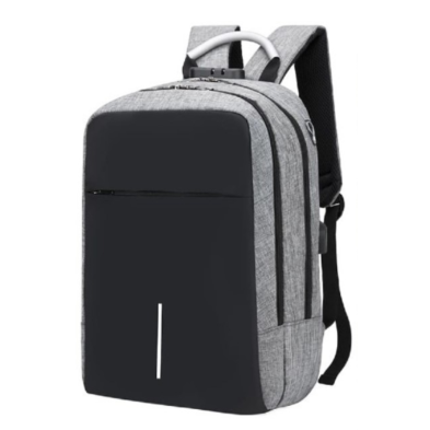 MOCHILA BACKPACK GINEBRA | MAILLON | PORTÁTIL | 16" | USB | GRIS